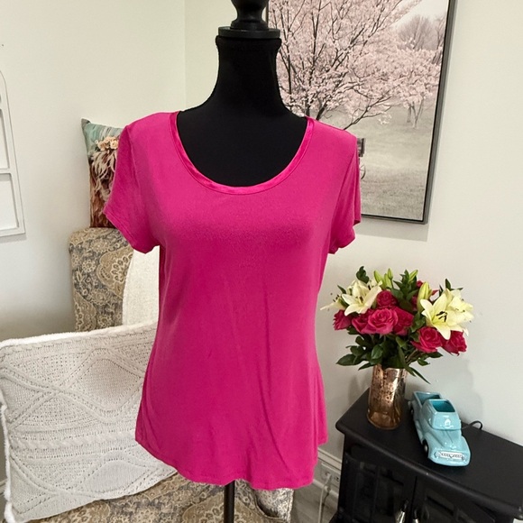 Banana Republic Pink Fitted Short Sleeve Tee - Picture 1 of 6